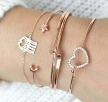 Load image into Gallery viewer, 30 Styles Bohemian Bracelet Set For women Shell Star Map lotus pineapple Heart Natural stone Beads chains Bangle Boho Jewelry