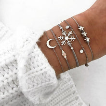 Load image into Gallery viewer, Boho Rose Map Bracelets &amp; Bangles for Women Bohemian Round Beaded Charm Bracelet Set Fashion Multilayer Accessories 2019 Bijoux