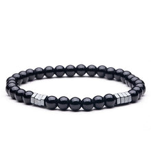 Load image into Gallery viewer, Natural stone Beads lava stone Tiger eye Golden &amp; silver Hematite wrap Men's bracelets bangles Charms Fashion Couple bracelets