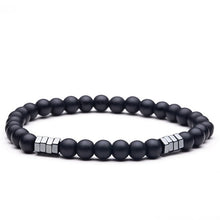 Load image into Gallery viewer, Natural stone Beads lava stone Tiger eye Golden &amp; silver Hematite wrap Men's bracelets bangles Charms Fashion Couple bracelets