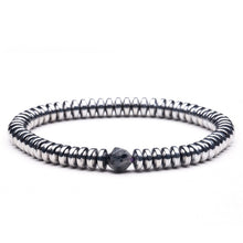Load image into Gallery viewer, Natural stone Beads lava stone Tiger eye Golden &amp; silver Hematite wrap Men's bracelets bangles Charms Fashion Couple bracelets