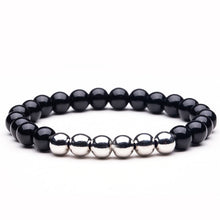 Load image into Gallery viewer, Natural stone Beads lava stone Tiger eye Golden &amp; silver Hematite wrap Men's bracelets bangles Charms Fashion Couple bracelets