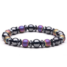 Load image into Gallery viewer, Natural stone Beads lava stone Tiger eye Golden &amp; silver Hematite wrap Men's bracelets bangles Charms Fashion Couple bracelets